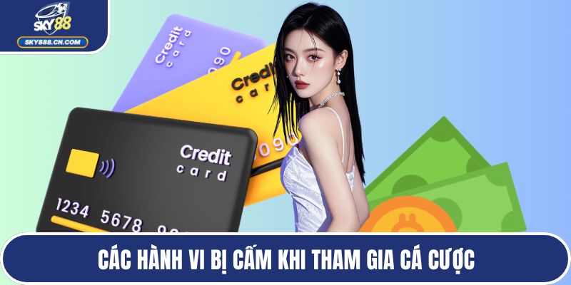 Các hành vi bị cấm khi tham gia cá cược