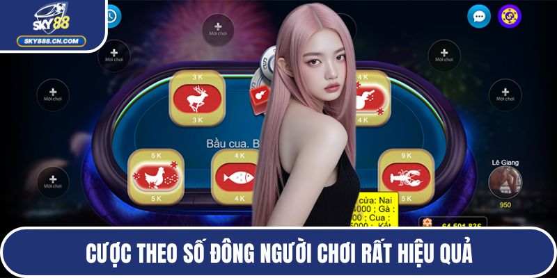 Cược theo số đông người chơi rất hiệu quả