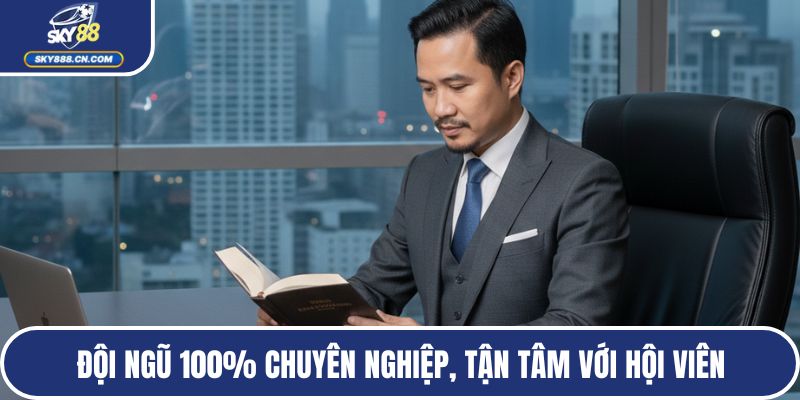 Đội ngũ 100% chuyên nghiệp, tận tâm với hội viên