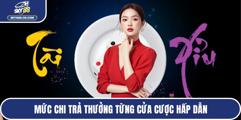 Mức chi trả thưởng từng cửa cược hấp dẫn