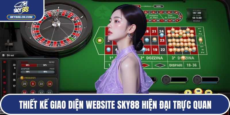 Thiết kế giao diện website SKY88 hiện đại trực quan