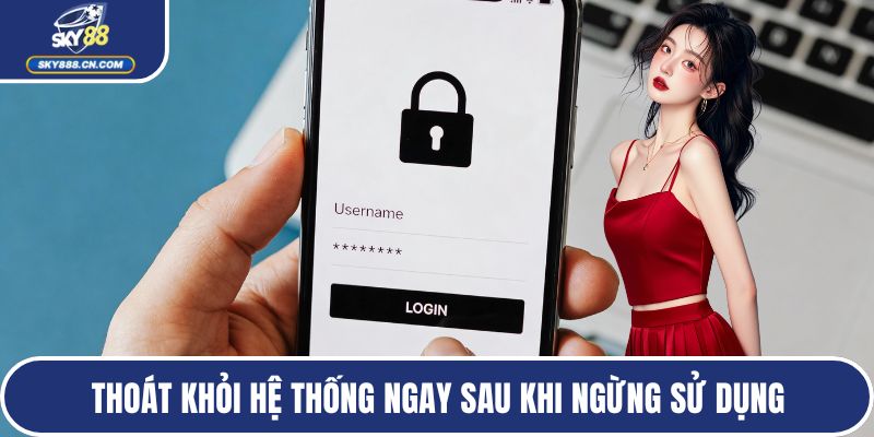 Thoát khỏi hệ thống ngay sau khi ngừng sử dụng